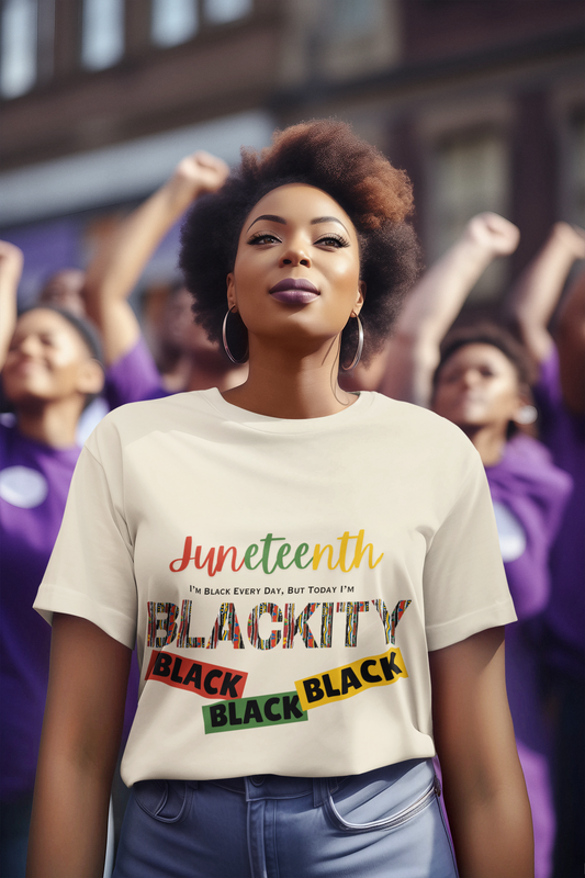 "Juneteenth: Unapologetically Black" Celebratory T-Shirt - Embrace Your Blackness, Today and Every Day